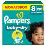 Pampers Baby-Dry Windeln Größe 4 - Rundum-Auslaufschutz für bis zu 12 Stunden