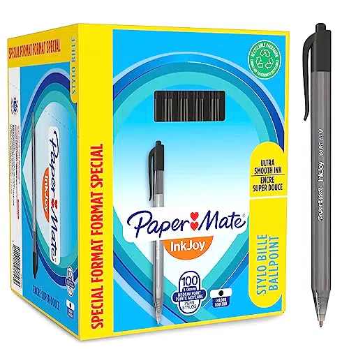 PAPER MATE InkJoy 100RT Retractable Kugelschreiber, mittlere Spitze