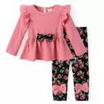 PATPAT Baby Bekleidungssets Mädchen, Babykleidung mit Langarm Shirt Kleid & Hose