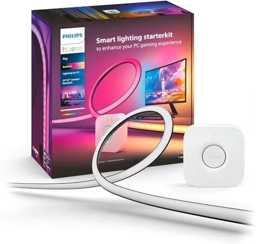 Philips Hue White & Color Ambiance Play Gradient, PC Lightstrip für 24-27 Zoll