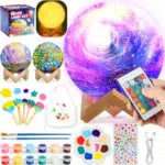Pourbibi Mondlampe Space Kit Bastelset Kinder ab 6 7 8 9 10 11 12 Jahre