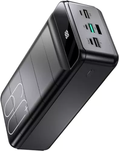 Power Bank 60000mAh, 22, 5W Powerbank PD USB C Schnellladefunktion Externe Akku mit LED-Display
