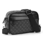 PU Umhängetasche Hohe Kapazität Tasche, Messenger Bags Schultertasche für Herren mit Sport wasserdicht Freizeit Brusttasche