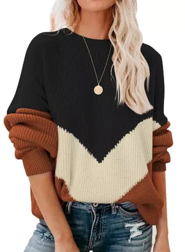 Elegant Strickpullover Damen Oversize Langarm Sweatshirt von [Markenname]