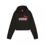 PUMA ESS Logo Cropped Hoodie für Mädchen