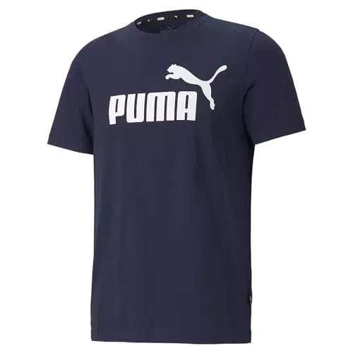 PUMA Herren Ess logo te T shirt, Peacoat, 4XL EU