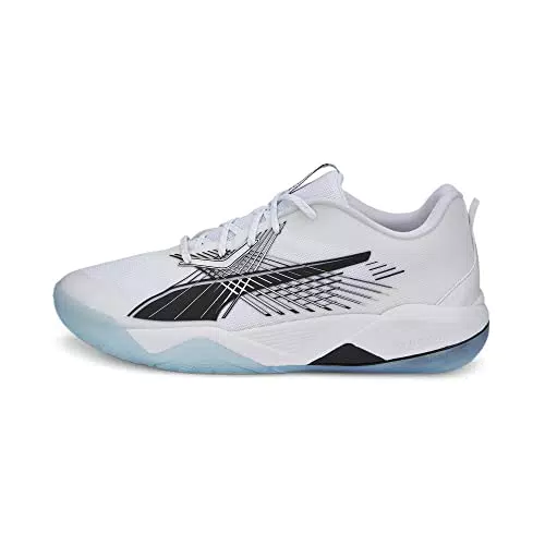 PUMA Unisex Eliminate Power II Hallenturnschuh, White Black-Nitro Blue