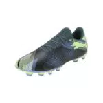 PUMA Unisex Future 7 Play FG/AG Soccer Shoe, Gray Skies-Elektro Purple-Fizzy Apple White