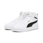 PUMA Unisex Kinder Caven 2.0 Mid Jr Sneaker, Puma White Puma Black Gold