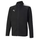 PUMA Kinder Teamliga Trainingsjacke für Kinder, Blau-Schwarz.