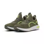 PUMA Unisex SOFTRIDE ENZO 5 Straßen-Laufschuh, Loden Green-Yellow ALERT