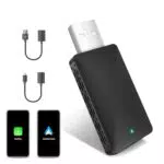 Quilted Northern Wireless Carplay Adapter 2-in-1 für CarPlay/Android Auto mit Type-C Adapter