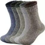 Reamphy Thermosocken Herren - Dicke Wollsocken für Outdoor und Wandern