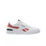 Reebok Damen Court Advance Clip Sneaker, White Brickred Black