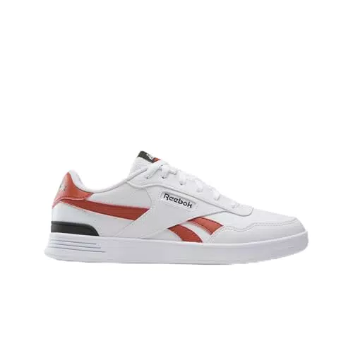 Reebok Damen Court Advance Clip Sneaker, White Brickred Black
