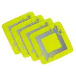 Reer LightReflex Reflektor-Set, 4 Stück, leuchtend und reflektierend