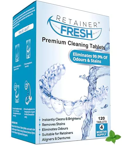 Retainer Reinigungstabletten 120 Tabletten Retainer frisch