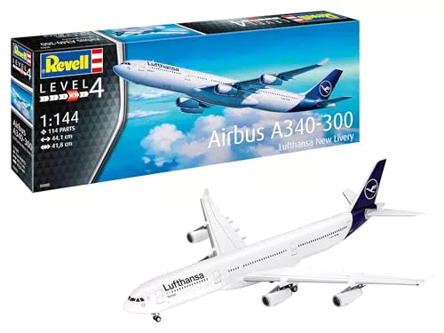 Revell 03803 A340-300 Lufthansa New Livery Flugmodell Bausatz 1:144