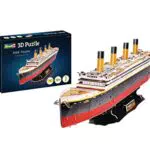 Revell 3D Puzzle 00170 I RMS Titanic I 113 Teile I 4 Stunden Bauspaß für Jung Alt I ab 10 Jahren I Das berühmte Kreuzfahrtschiff RMS Titanic selber zusammenbauen