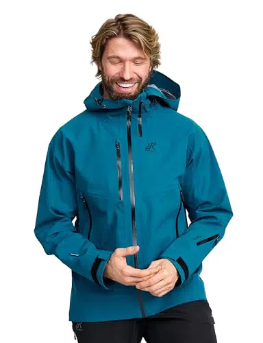RevolutionRace Cyclone 3L Shell Jacket für Herren, Wasserdichte Jacke mit Recco-Reflektoren zum Wandern