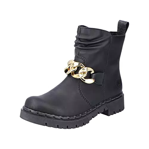 Rieker Damen Y2458 Chelsea-Stiefel, schwarz
