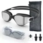 Roujune Polarisiert Schwimmbrille Herren Damen, UV-Schutz