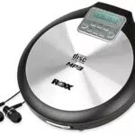 ROXX Tragbarer CD Player mit Kopfhörer MP3 fähig Antishock Discman mit Netzteil PCD 600