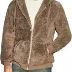 Runcati Herren Hoodie Fleecejacke Sherpa Kapuzenpullover Herbst Winter