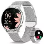 RUXINGX Smartwatch Damen mit Telefonfunktion und Fitness Tracker für iOS und Android