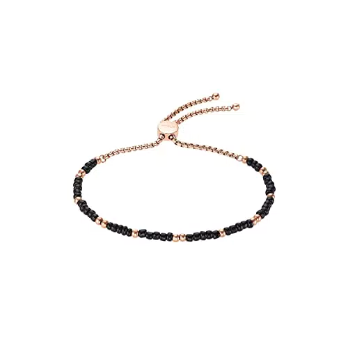 s.Oliver Armband Edelstahl Damen Armschmuck, 24 cm, Roséfarben