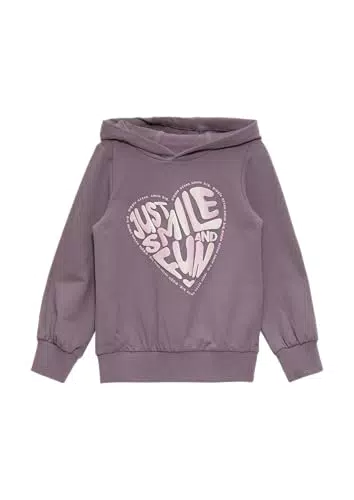 s.Oliver Mädchen 2149399 Sweatshirt mit Kapuze und Glitzerprint