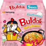 Samyang carbo Buldak nuklearen Feuer gebraten super hot würzigen Nudeln 5 Pack