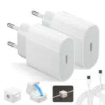 Sanario iPhone Ladekabel, Schnellladekabel iPhone mit 1M Kabel 20W Ladegerät für iPhone 14 13 12 11 Plus/Pro/Pro Max/X/XR mit Kabelhalter Magnetisch