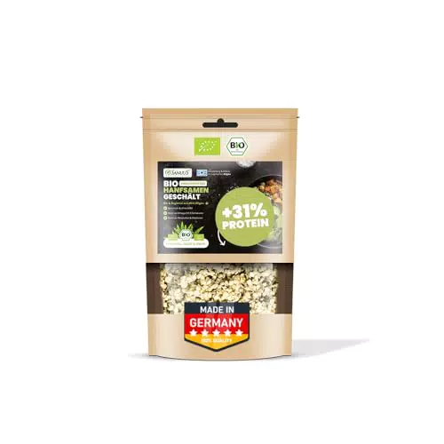 SANUUS Bio Hanfsamen geschält 250g - Bio Hanfsamen naturbelassen
