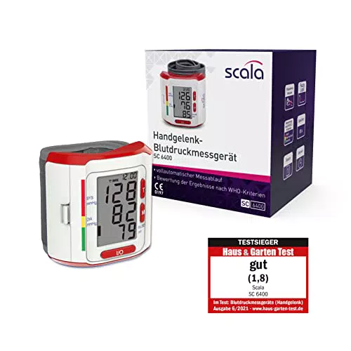 scala SC 6400 rot Handgelenk Blutdruckmessgerät