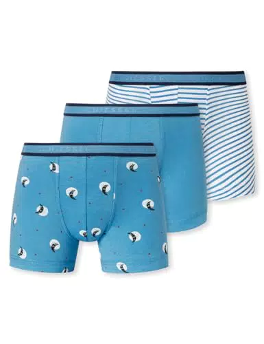 Schiesser Jungen 3 Pack Boxershorts-95/5 Organic Bio Baumwolle-Größe 92 bis 140 Unterwäsche