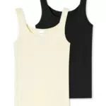Schiesser Mädchen 2 Pack Unterwäsche Unterhemd Bio Baumwolle Multipack - 95/5 Organic Cotton - Größe 140 bis 176
