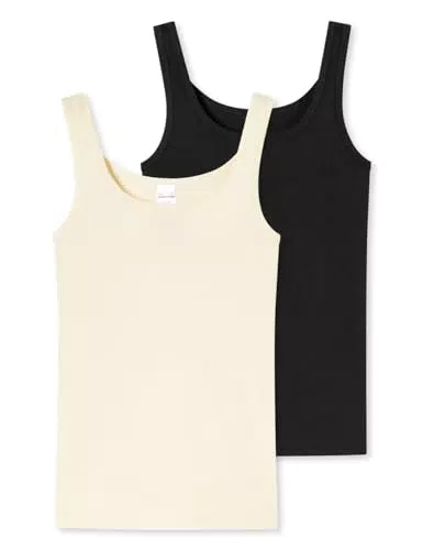 Schiesser Mädchen 2 Pack Unterwäsche Unterhemd Bio Baumwolle Multipack - 95/5 Organic Cotton - Größe 140 bis 176