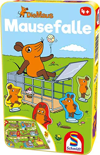 Schmidt Spiele 51405 Die Maus, Mausefalle, Bring mich mit Spiel in der Metalldose