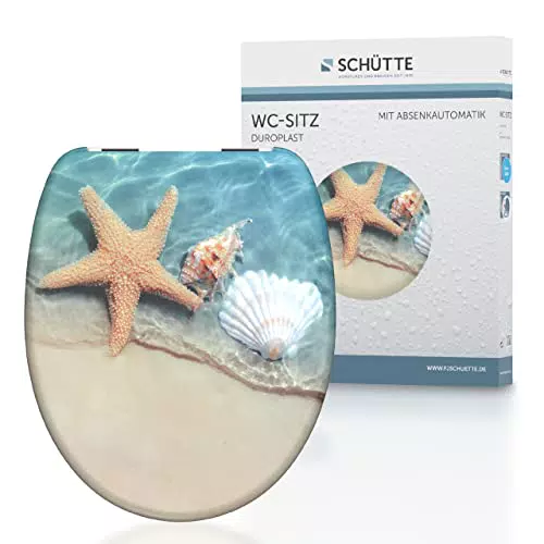 SCHÜTTE WC-Sitz BEACH mit Absenkautomatik aus Duroplast