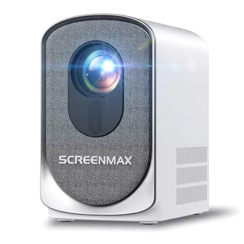 SCREENMAX Beamer, 4K Mini WiFi Bluetooth Outdoor Beamer