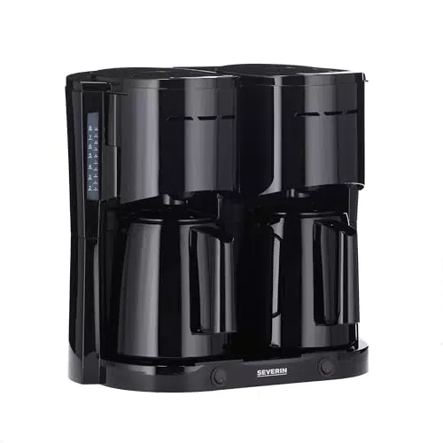 SEVERIN Duo-Filterkaffeemaschine mit Thermokanne, Kaffeemaschine für bis zu 16 Tassen