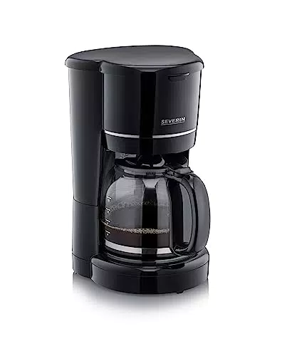 SEVERIN Filterkaffeemaschine mit Glaskanne, Kaffeemaschine für bis zu 10 Tassen