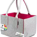 Shopping-Bag aus Filz-Stoff, große Einkaufs-Tasche mit Henkel