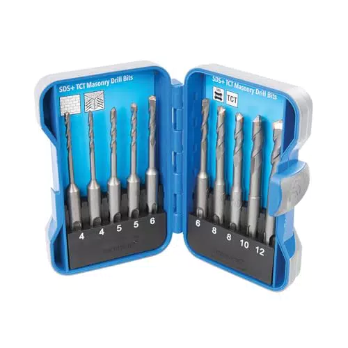 Silverline 628645 SDS-Plus-HM-Steinbohrersatz 10-Teilig