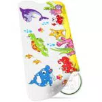 SilverRack Kinder Badewannenmatte 100x40 cm - Antirutschmatte Badewanne BPA frei für Kinder und Babys - Duschmatte schimmelresistent - Bedruckte Badematte