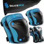 SKATEWIZ Knieschoner Kinder, Schoner Inliner Kinder - Protektoren Kinder - Schützer Inliner Kinder - Knieschützer Kinder