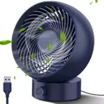 SMARTDEVIL USB Ventilator, Mini Ventilator Klein Leise Tischventilator Stufenlose Geschwindigkeit 20 ° Einstellen