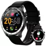 Smartwatch Herren, 1.43″ AMOLED-Display Touch Smart Watch mit Bluetooth-Anrufe