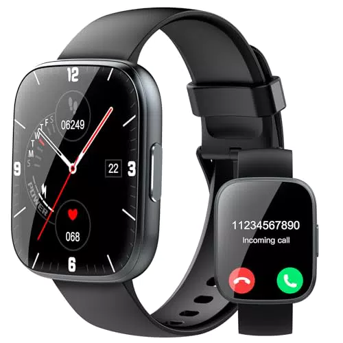 Smartwatch Herren Damen, 1, 95" HD Fitnessuhr Damen mit Telefonfunktion